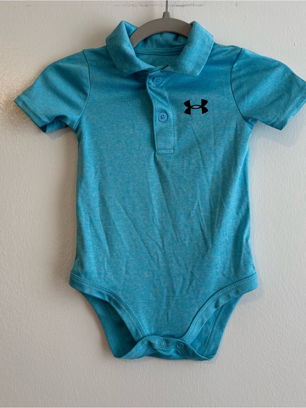 Under Armour Turquoise Polo-Style Infant Bodysuit 18 months